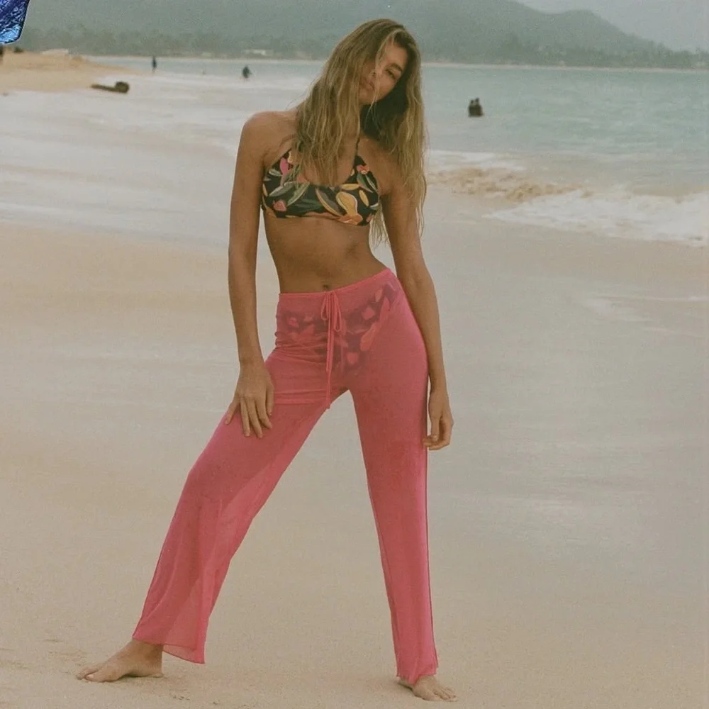 NWT ALOE ALOE SWIM The key hole top n high hip bottom in fruit punch size XS/SM